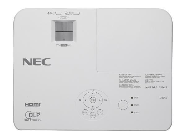 Sharp/NEC DLP, 3300 Lumens, 1024 x 768(XGA), 10000:1, 32 dB, NTSC/PAL/SECAM, 1x 8W, USB, VGA, HDMI x2, RJ-45, 2.8 kg, 100 - 240 V AC, 50/60 Hz, White - W124727228