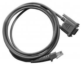 Datalogic Cable, RS-232, 9P, Straight, CAB-327, Requires External Power, 1.8m, Grey - W124883699