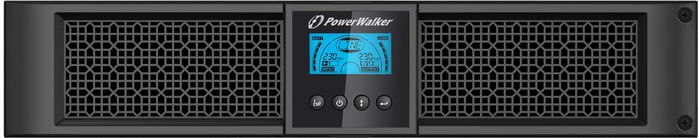 PowerWalker Powerwalker VFI 1500RT LCD - 1500VA/1350W, 120-276VAC, 50/60Hz, 12V / 7.2Ah, RS-232, USB, Intelligent Slot, EPO, 8x 10A IEC, 45dB, 19.7 kg - W124596939