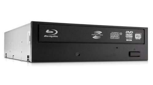 HP 6X SATA Blu-ray disc (BD) writer SMD optical drive - With LightScribe - W125123135