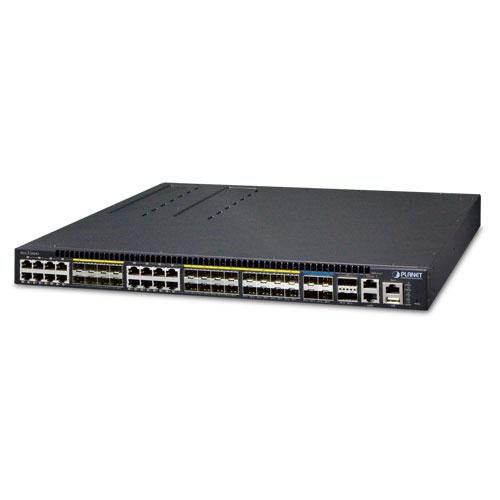 Planet Layer 3, 24-Port 100/1000X SFP & 16-Port shared TP & 4-Port 10G SFP+, Stackable, Managed - W124883567