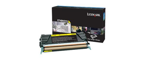 Lexmark X748H2YG - Yellow, 10000 Pages, Black - W125279060