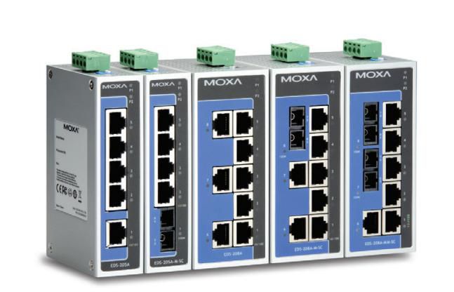 Moxa 4x 10/100BaseT(X), 1x Multi-mode SC Connector, MAC 1K, IP30 - W124815871
