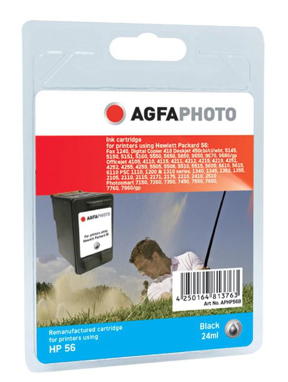 AgfaPhoto APHP56B, cartridge black for printers using HP56 - W124645249