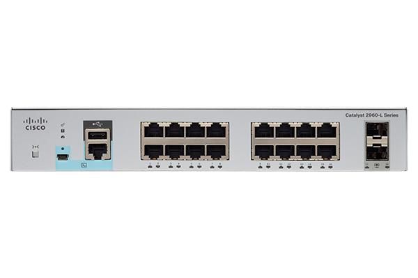 Cisco The Catalyst 2960-L Series Switches are fixed-configuration, Gigabit Ethernet switches that provide entry-level enterprise-class Layer 2 access for branch offices, conventional workspaces, and out-of-wiring closet applications. - W124878257