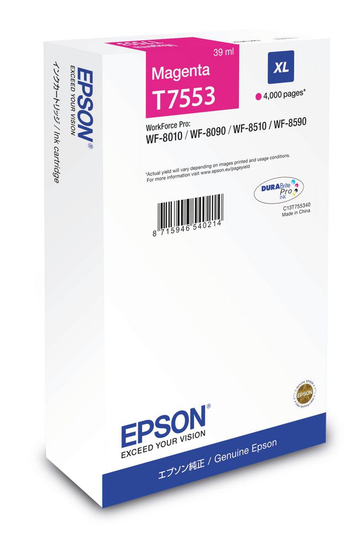 Epson Encre Magenta XL (4 000 p) - W125246222