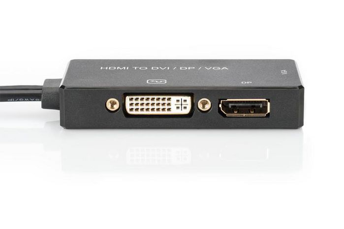 Digitus HDMI - DP+DVI+VGA, USB, 0.2m, 4K/2K, 30Hz, HDCP - W125425016