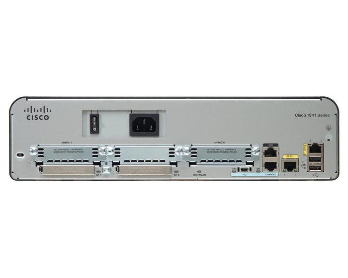 Cisco 2 x RJ-45, 2 x EHWIC, USB, Serial, 100-240 V, 2 RU, WAASX-Sec License, Max Mem, Perf Agent - W124546853