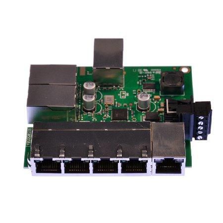 Brainboxes Industrial Embeddable 8 Port Ethernet Switch - W124575699