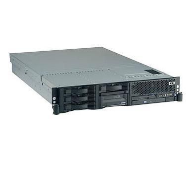 IBM xSeries 346, 1x Xeon 3.2GHz/800MHz (2MB L2 cache), 2x 512MB 400MHz PC2-3200 ECC DDR2 SDRAM RDIMMs, Open bay, 1x (4x-24x) CD-R/CD-RW DVD drive, 2x Broadcom 5721 10/100/1000 Mbps Ethernet controller chips, 1x 625W Power Supply, SVGA (16MB) video - W124637069