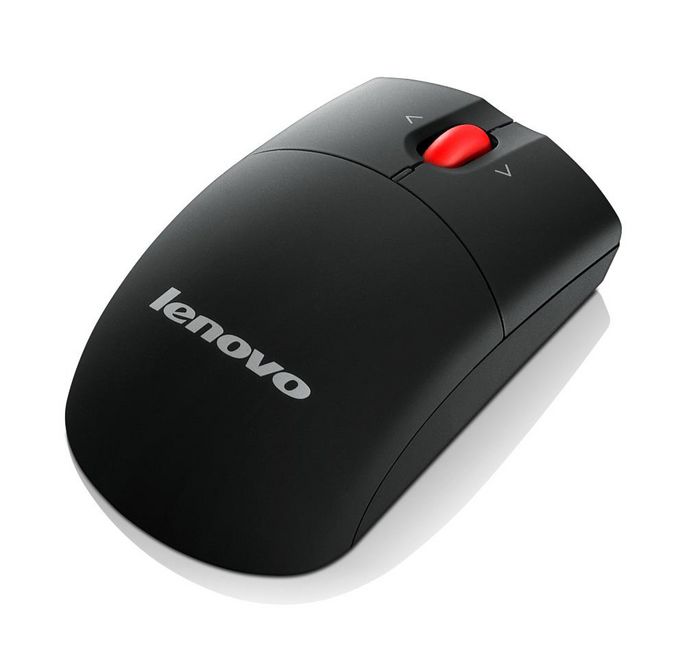 Lenovo Laser Wireless Mouse, 1600dpi, 2.4 GHz, Black - W125094766