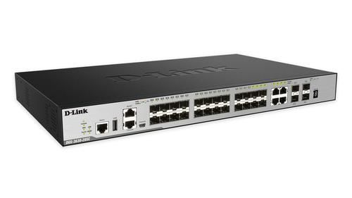 D-Link 20 SFP ports + 4 Combo 10/100/1000BASE-T/SFP ports + 4 10 GbE SFP+ ports L3 Stackable Managed Switch with Standard Image - W124748659