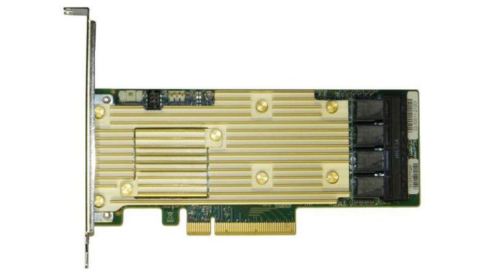 Intel Tri-mode PCIe/SAS/SATA Full-Featured RAID Adapter, 16 internal ports - W124790714