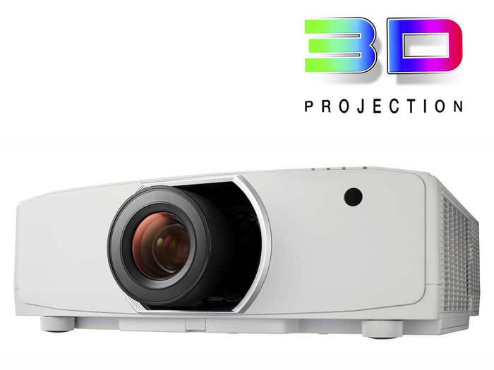 NEC Professional Installation Projector, w / NP13ZL Lens, 3LCD, 8000 ANSI Lumen, 1920 x 1200, 16:10, 420W UHP Lamp - W125211562