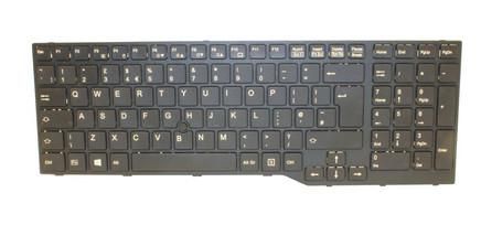 Fujitsu Keyboard with TS, Black, French - W125154360