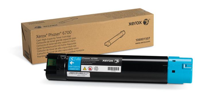 Xerox Xerox Genuine Phaser 6700 Cyan High Capacity Toner Cartridge - 106R01507 - W124897628