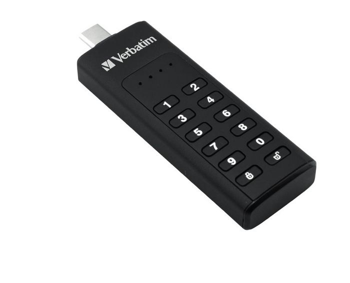 Verbatim Secure Portable USB Drive w / Keypad Access, 64GB, USB 3.0 - W125503520