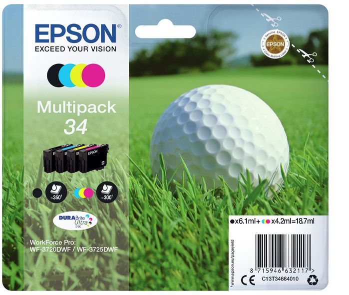 Epson Multipack 4-colours 34 DURABrite Ultra Ink - W124946791