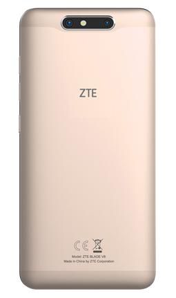 ZTE 5.2" FHD IPS (1080 x 1920), Qualcomm Snapdragon 435 (4x 1.4GHz/4x 1.1GHz), 3GB RAM, 32 GB, MicroSD, 13+2MP/13MP, LTE/DC-HSPA+, Wi-Fi 802.11b/g/n, Bluetooth 4.1, 2x Nano-SIM, 2730 mAh, 141.6 g, Android 7.0 N - W125296186