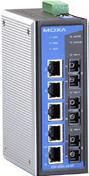 Moxa Entry-level managed Ethernet switch with 5x 10/100BaseT(X) ports, 2x 100BaseFX multi-mode ports, 1x 100BaseFX single-mode port SC, 0 - 60°C - W124814958