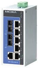 Moxa Unmanaged Ethernet switch with 6x 10/100BaseT(X) ports, 2x 100BaseFX multi-mode ports ST, -10 - 60°C - W124815089
