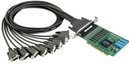 Moxa 8-port RS-232/422/485 Universal PCI serial boards - W124721106