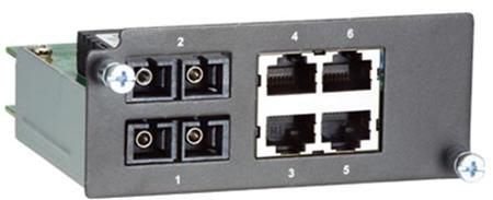 Moxa 4x RJ-45, 2x SC, Fast Ethernet - W124614822