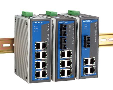 Moxa EDS-305 with 5 port Ethernet Switches, Broadcast storm protection - W124793841