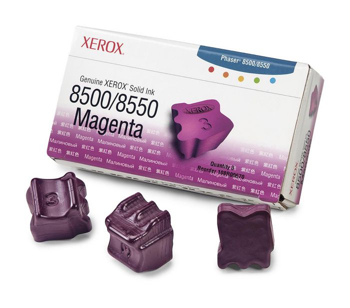 Xerox Xerox Genuine Phaser 8500 / 8550 Magenta Solid Ink (3,000 pages) - 108R00670 - W124597714