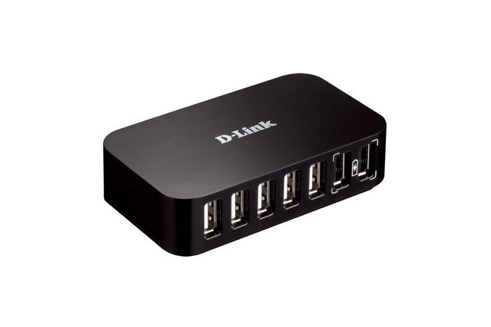 D-Link 7-Port USB 2.0 Hub w. 2 Fast Charge Ports - W125282379