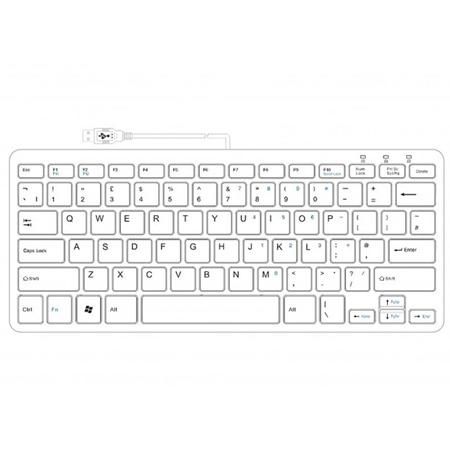 R-Go Tools R-Go Compact Keyboard, QWERTY (UK), white, wired - W124771115