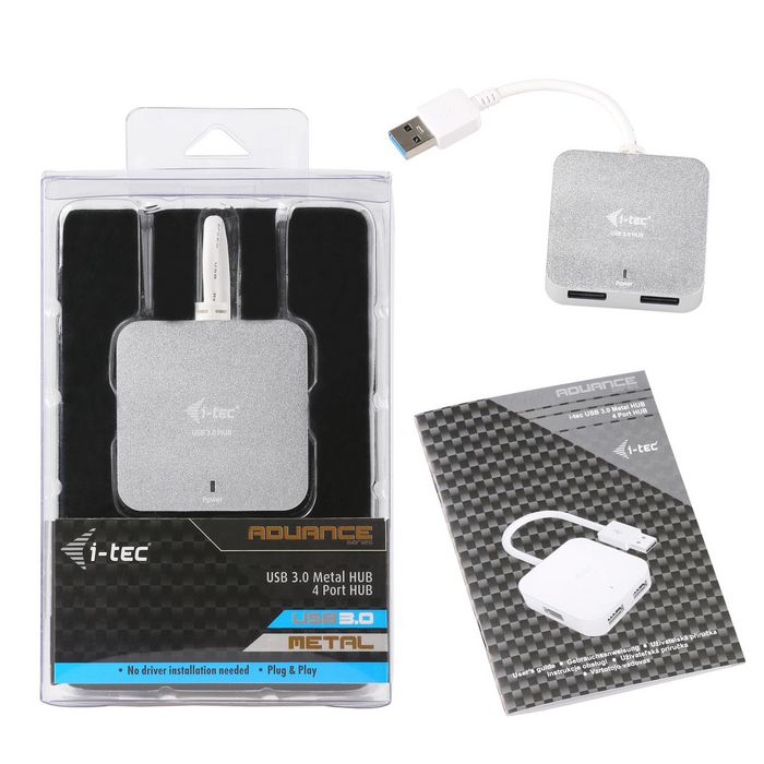 i-tec USB 3.0 Metal Passive HUB 4 Port - W124576576