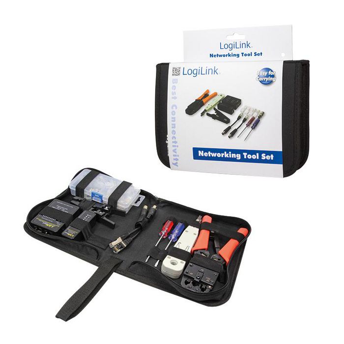 LogiLink Networking Tool Set w/ Bag - W124578796