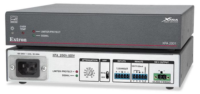 Extron XPA 2001-100V, 100 V Mono Amp - 200 Watts - W125446889