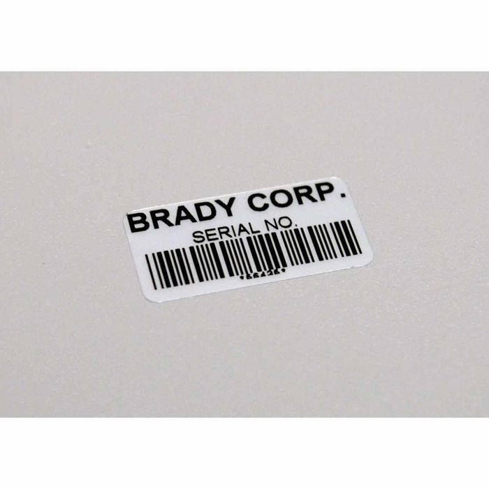 Brady B33 Glossy Metallised Polyester with 2 mil Adhesive Label - W125507497
