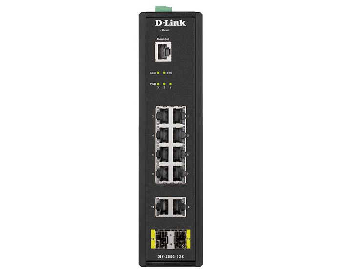 D-Link Layer 2 Industrial Managed Switch, 10 x 10/100/1000Base-T RJ-45, 2 x 1000Base-X SFP - W125508563