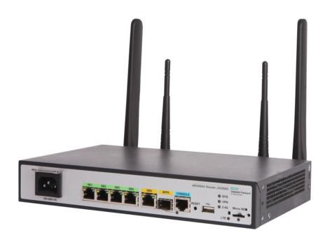 Hewlett Packard Enterprise MSR954-W 1GbE SFP LTE (WW) 2GbE-WAN 4GbE-LAN Wireless 802.11n CWv7 Router - W125510741