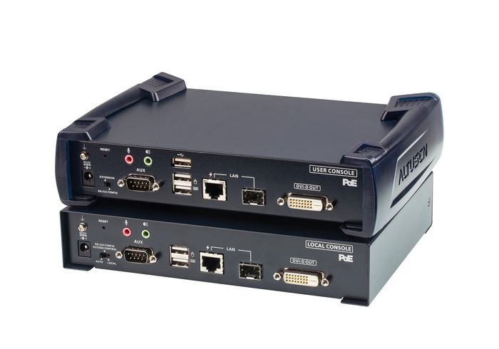 Aten Système d'extension KVM 2K DVI-D Dual Link sur IP avec PoE - W125603300