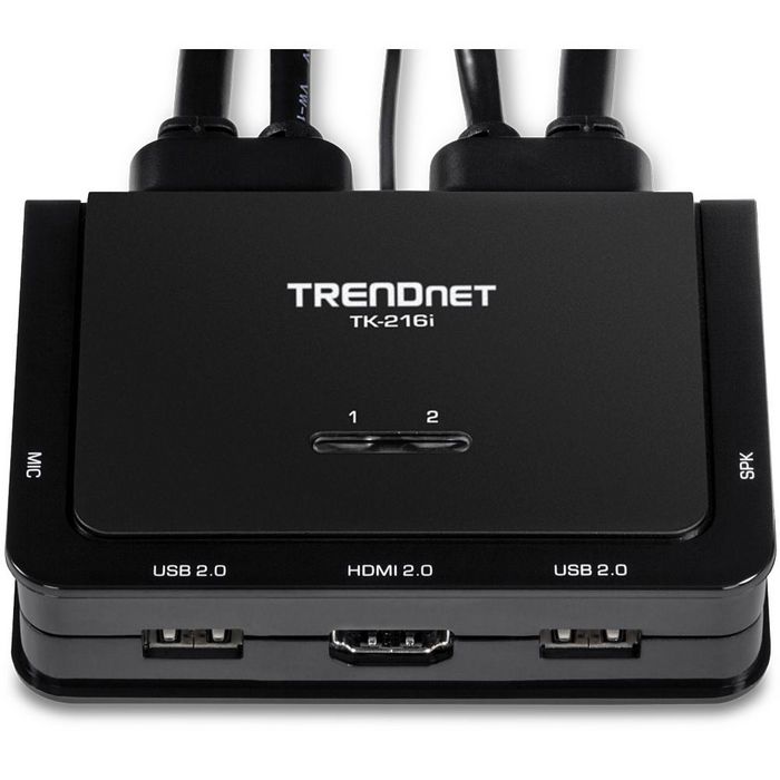TRENDnet 2xUSB 2.0, HDMI, 2x3.5mm, 4K UHD, 60Hz, 97x83x25mm, 426g - W125186053