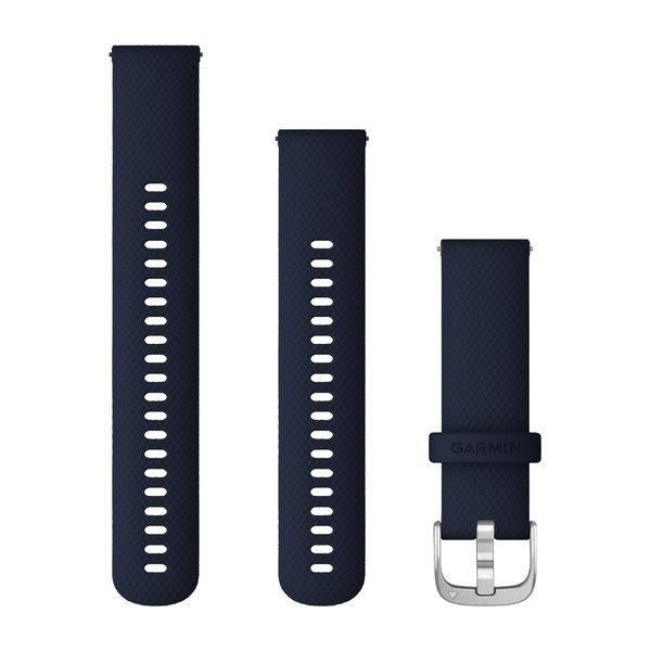 Garmin Quick Release Bands (22 mm), Midnight Blue with Silver Hardware - W125648076