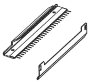Zebra Kit Ribbon Strip Plate & Ribbon Static Brush ZE500-4 RH & LH - W125653071