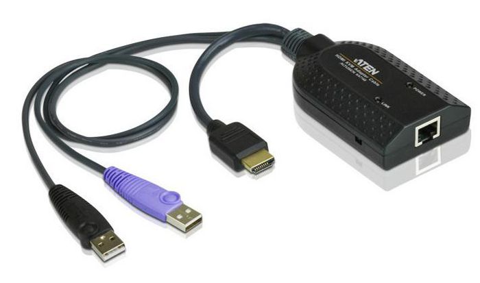 Aten USB HDMI Virtual Media KVM Adapter with Smart Card Support - W124991795