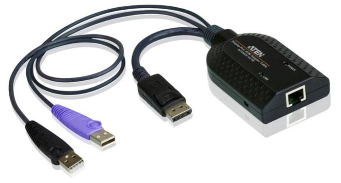 Aten USB DisplayPort Virtual Media KVM Adapter with Smart Card Support - W124392105
