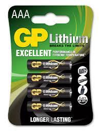 GP Batteries AA lithium battery 1.5V, 24LF-2U4, 4-pack - W125196855