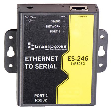 Brainboxes 1 Port RS232 Ethernet to Serial Adapter - W124391973