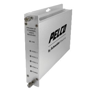 Pelco 4 Channel Video Fiber Transmitter, Single Mode, ST - W125054076