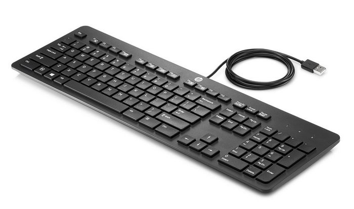 HP USB Business Slim Keyboard UK - W125265489