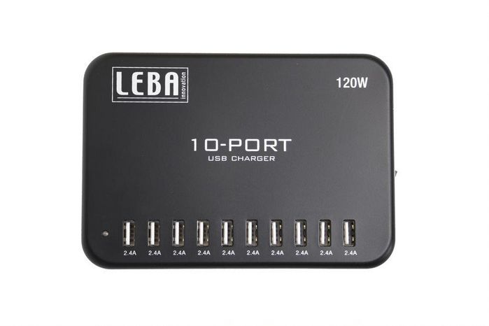 Leba The perfect ”charging hub” for use during breaks at schools, meeting breaks or similar situations, where you want fast charging of devices that require up to 12W USB-A charger capacity. - W124890126