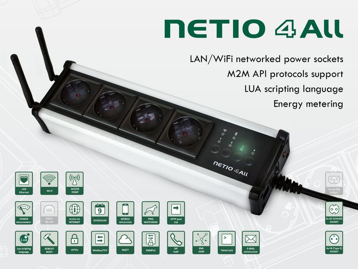 NetIO 4All nettverksstyrt strøm - W125445694