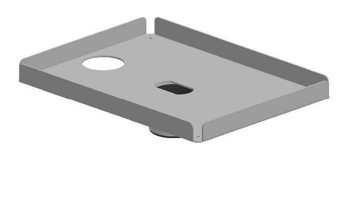 Ergonomic Solutions Printer Plate for Fischer chip card reader - BLACK - W126321254